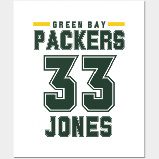 Green Bay Packers Football JONES 33 Green bay packers Posters and Art